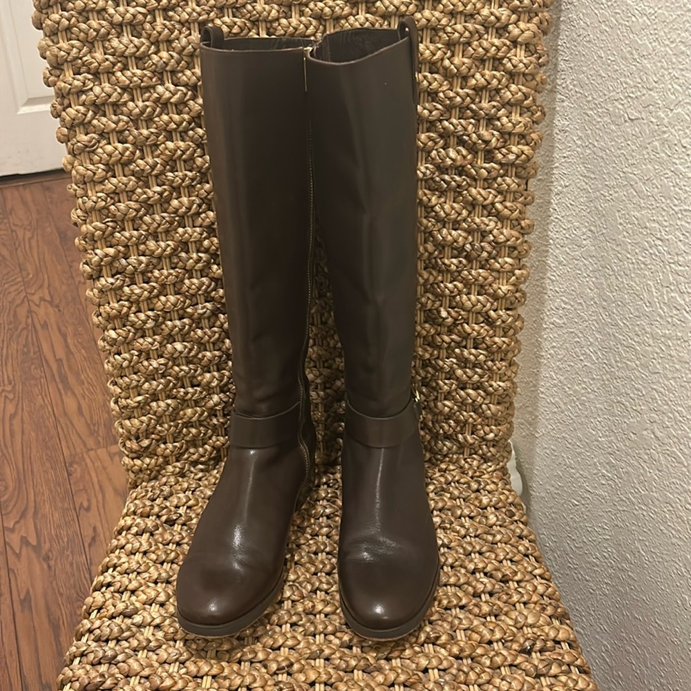 Michael Kors Brown Leather Knee High Boots